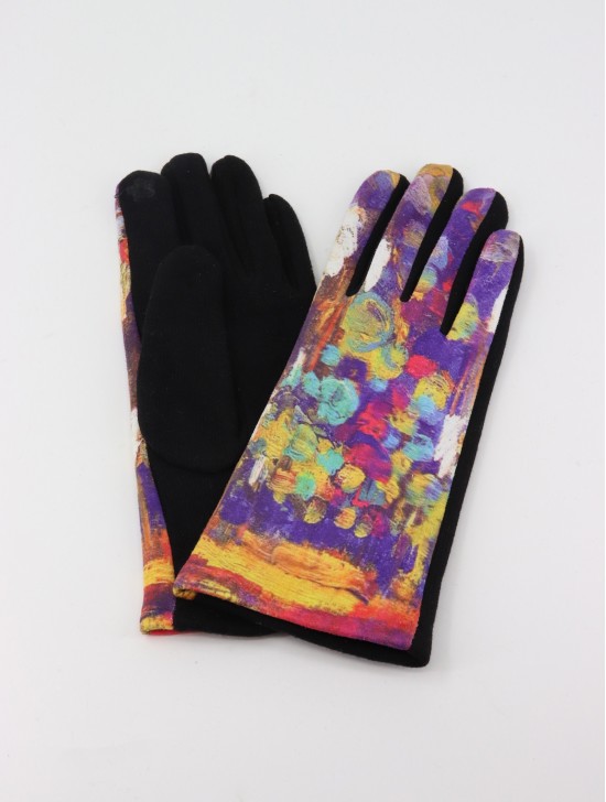 Oil Painting Design Touch Screen Gloves